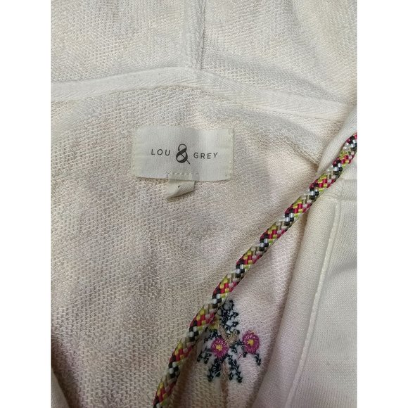 Lou and Grey pullover with embroidered palm trees and other items all over. Size - Picture 2 of 6